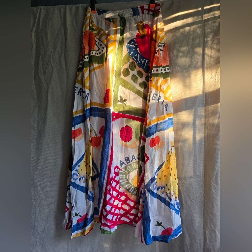 Farm Rio Fruit Patchwork Skirt Small NWT - Picture 4 of 11